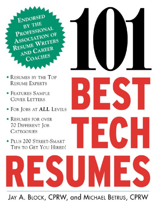 Title details for 101 Best Tech Resumes by Jay A. Block - Available